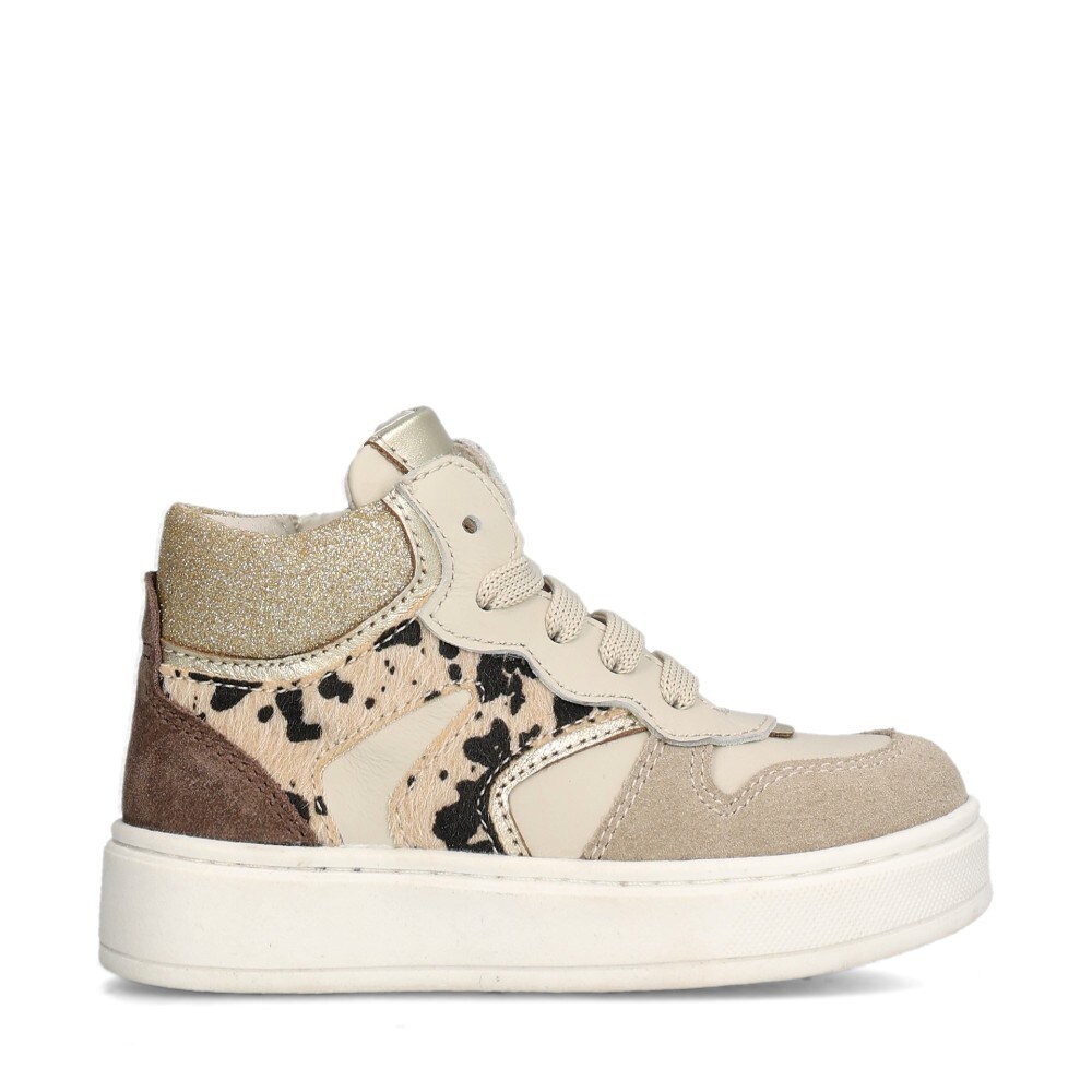 Creme/leo/guld Sneakers